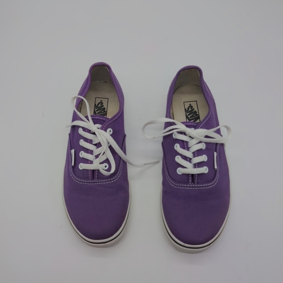 Vans Purple Canvas Sneakers Kids Sz 3 T-375 - Picture 3 of 8